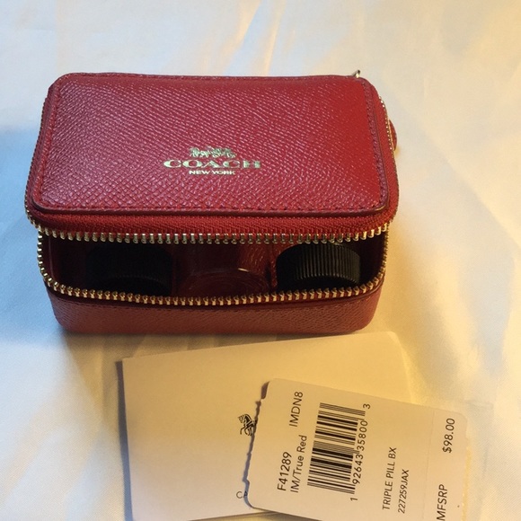 Coach Accessories - Coach True Red Pill Box